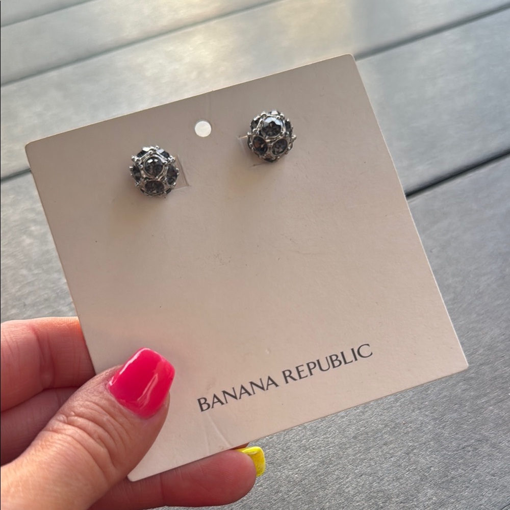 Banana Republic Silver Classic Stud Earrings